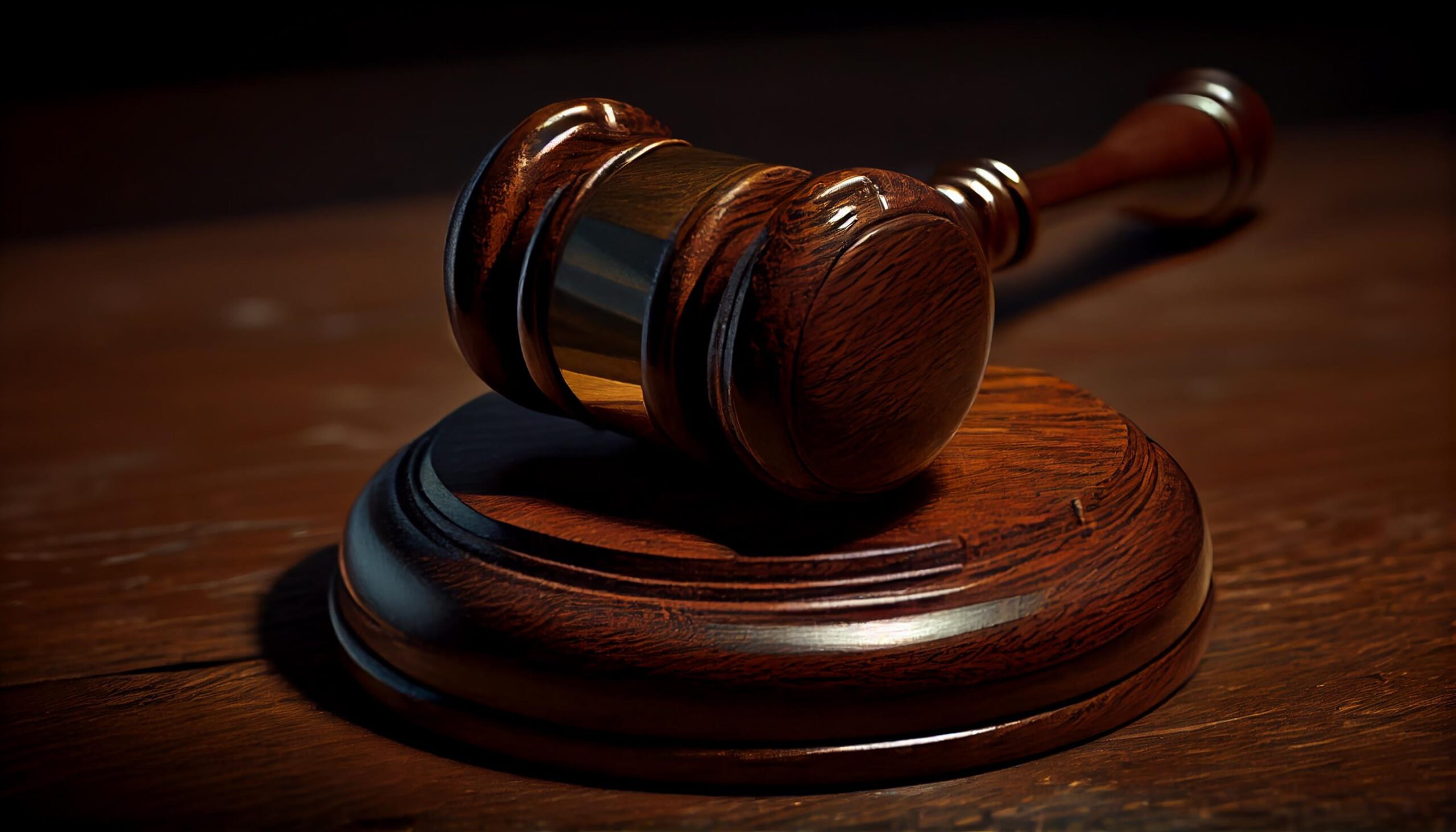 Law and justice converge on antique gavel ,generative artificial intelligence